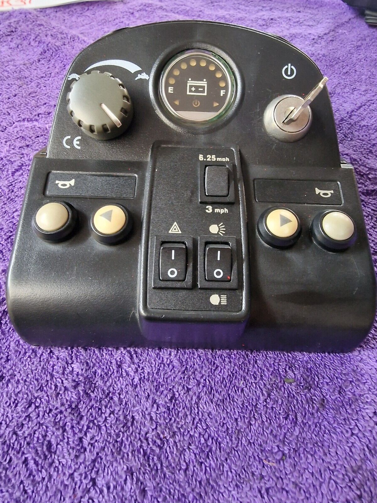 Pride Colt Deluxe Tiller Head Control Panel Switches Controls Ignition L3B21
