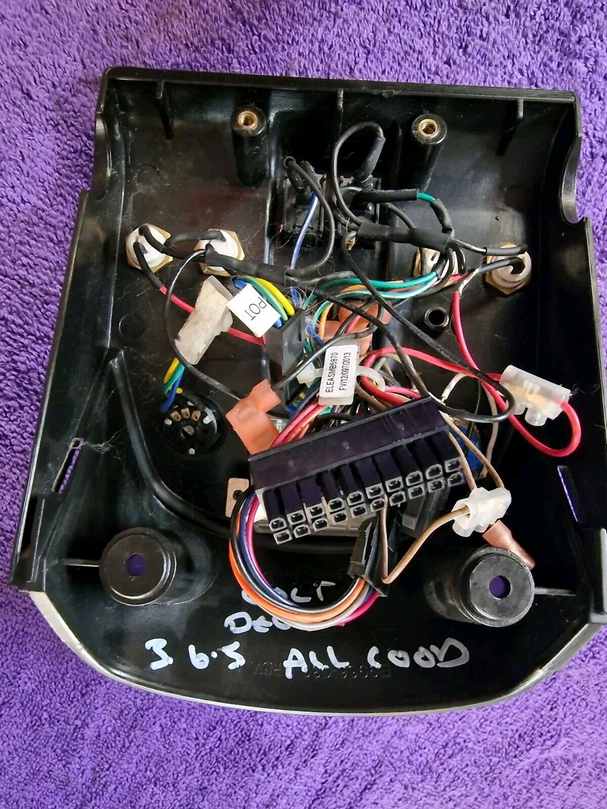 Pride Colt Deluxe Tiller Head Control Panel Switches Controls Ignition L3B21