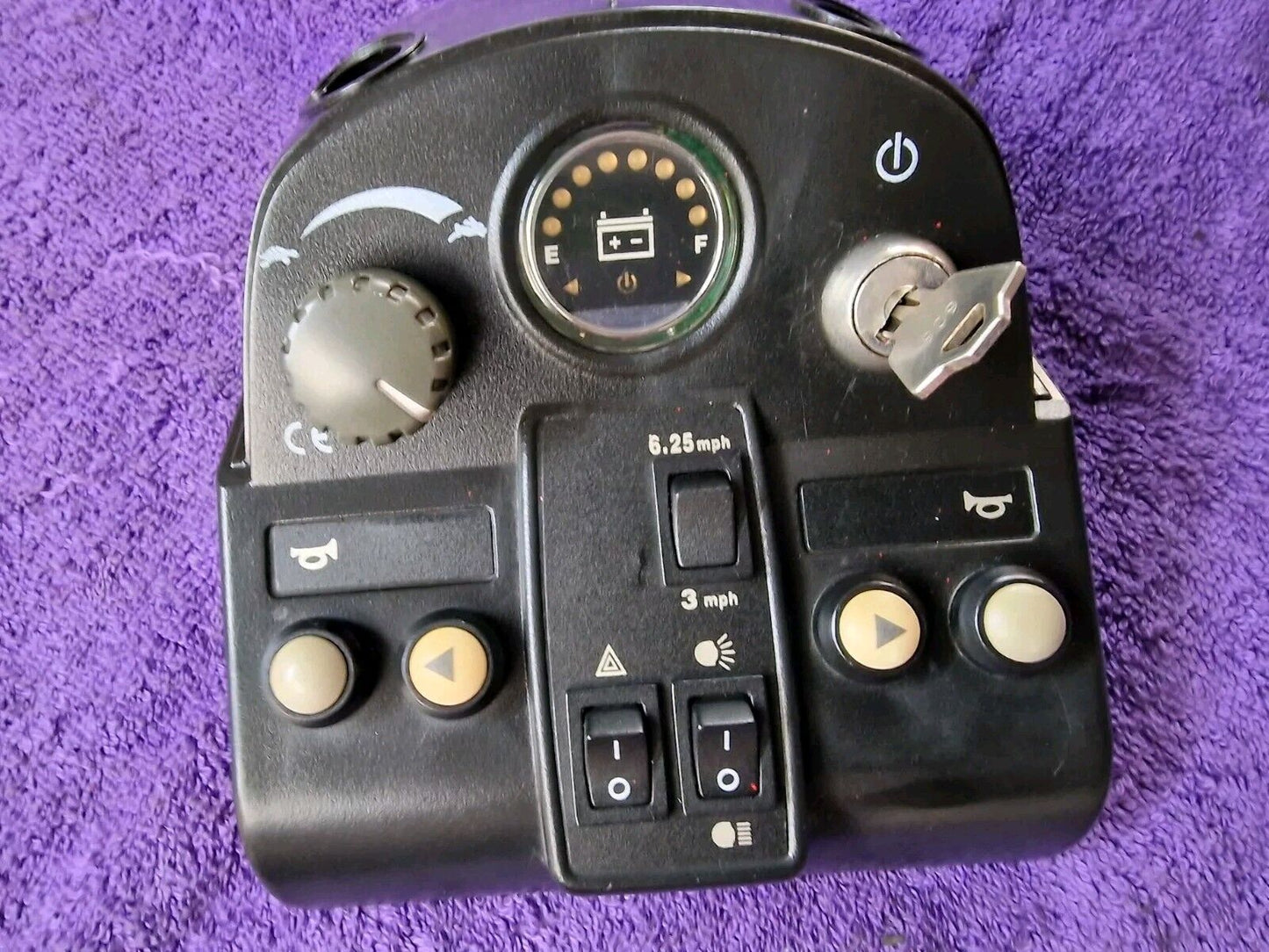 Pride Colt Deluxe Tiller Head Control Panel Switches Controls Ignition L3B21 