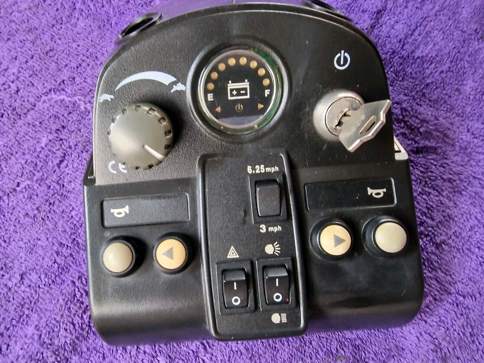 Pride Colt Deluxe Tiller Head Control Panel Switches Controls Ignition L3B21 